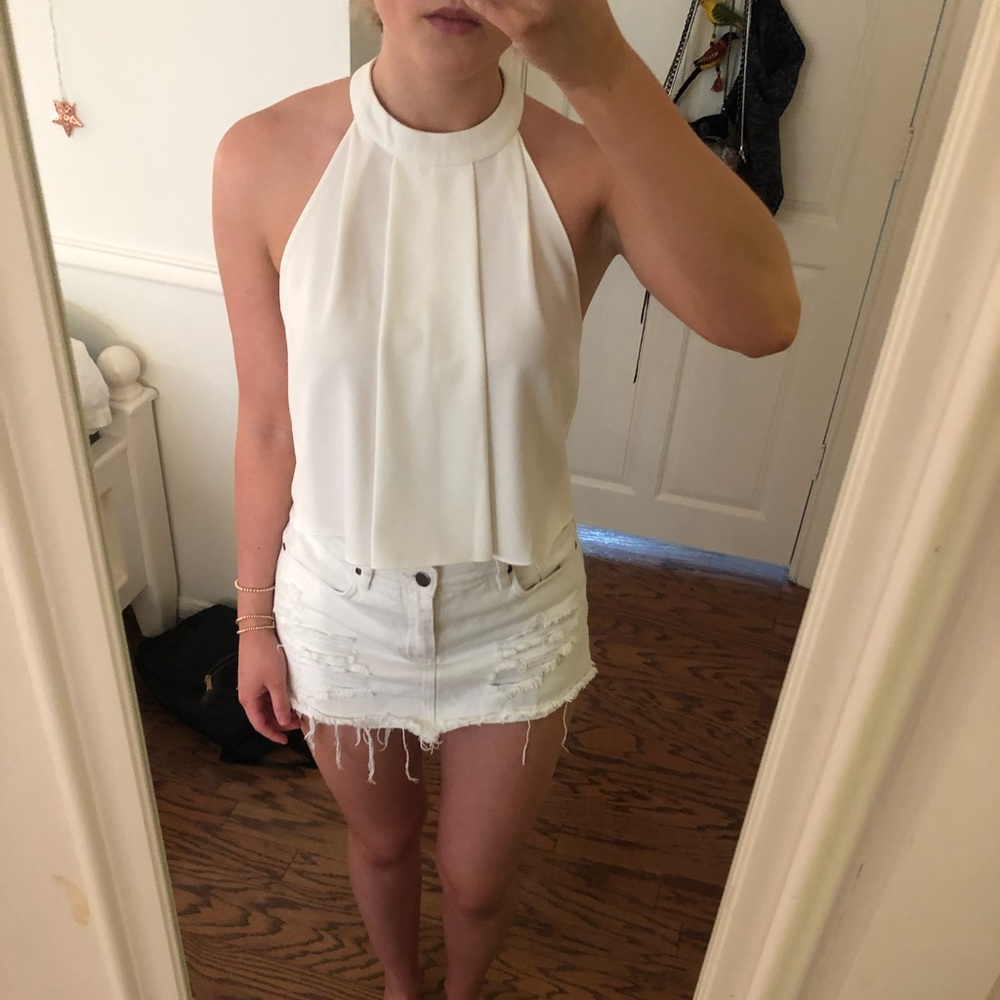 Bishop + Young (revolve brand) white top